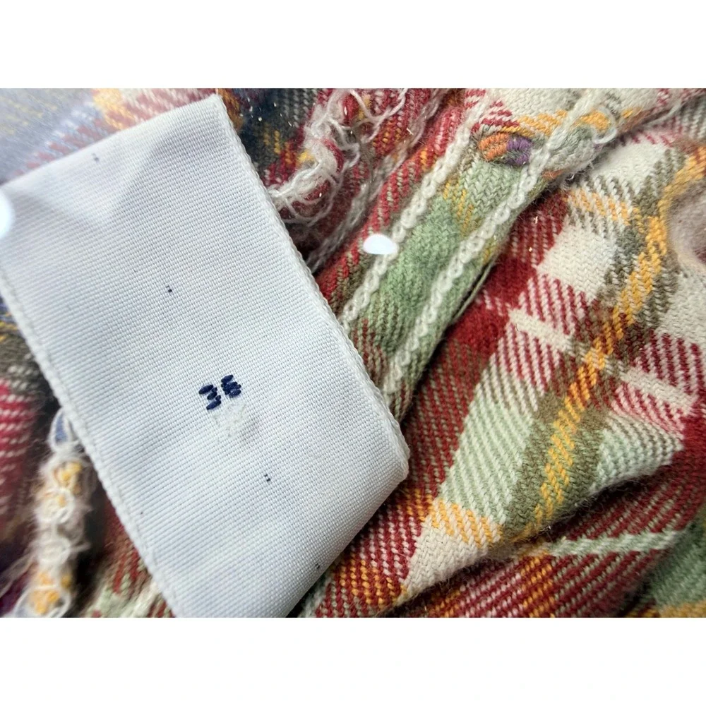 Polo Ralph Lauren Patchwork Madras Plaid Shirt Men XL Long Sleeve Multicolor